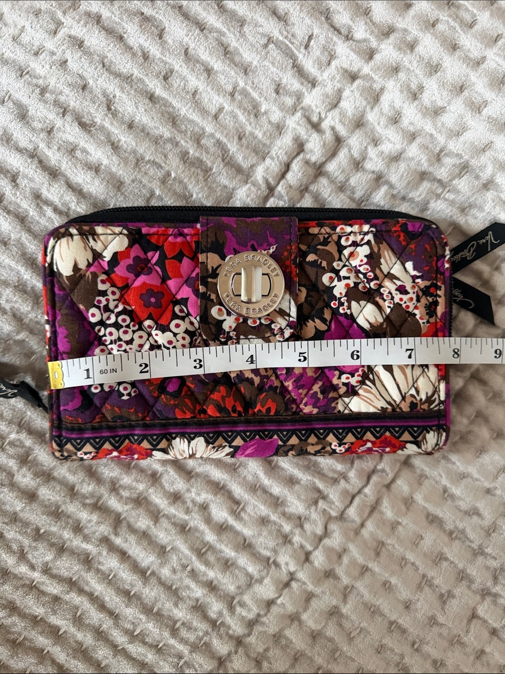 NWOT Vera Bradley Rosewood Turnlock Wallet - Picture 11 of 12